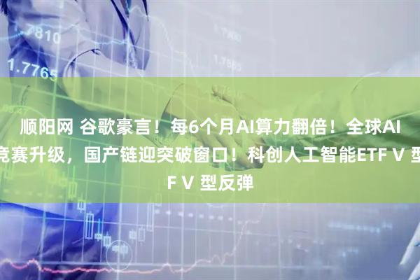 顺阳网 谷歌豪言！每6个月AI算力翻倍！全球AI军备竞赛升级，国产链迎突破窗口！科创人工智能ETF V 型反弹